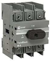 Рубильник EKF PROxima TwinBlock 3п 80А с ручкой картинка